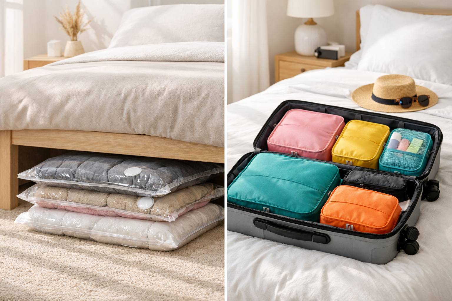 The Smart Way to Organize Your Home & Travel in 2026: Vacuum Storage Bags & Packing Cubes