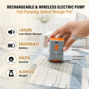 20 Pack Vacuum Storage Bags with Rechargeable Pump (J, L, M, S)