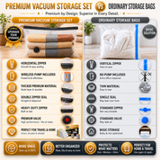 20 Pack Vacuum Storage Bags with Rechargeable Pump (J, L, M, S)