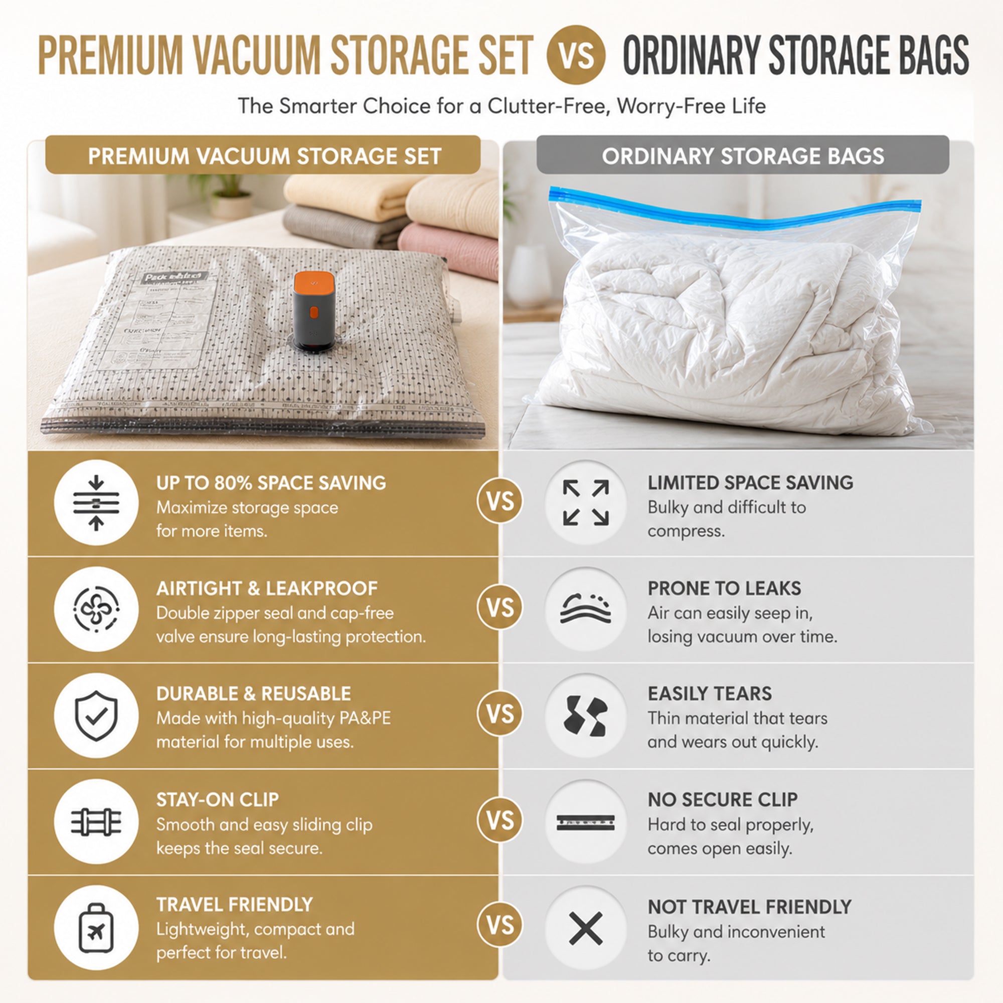 Vacuum Storage Bag - Smart Storage Smarter Living