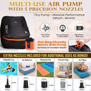 Premium Travel Vacuum Bags with Pump, 180°Wide-Open Compression Packing cubes Travel Must haves,Reusable Polyester, TPU, Airtight Zipper Seal, Waterproof Vacuum Storage Bags, (2 Pack With Tracker)